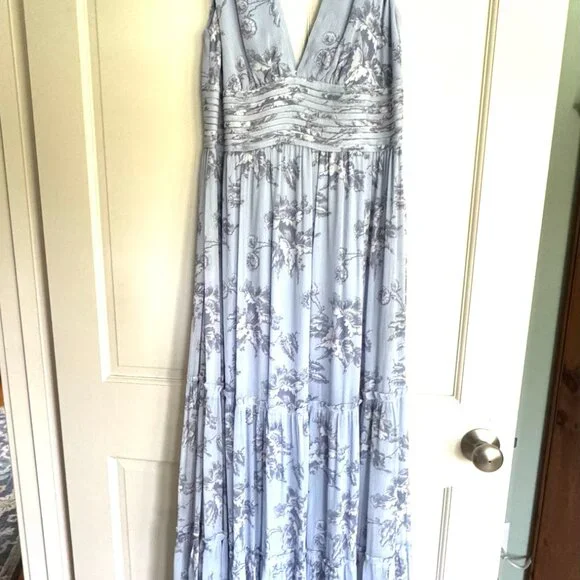 Sachin and Babi Justine Gown size 8 NWT Periwinkle - Picture 1 of 11